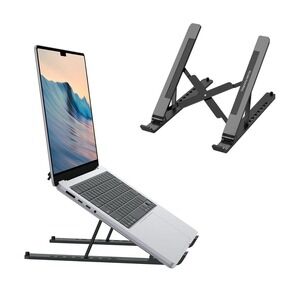 Portable Laptop Stand, OMOTON Laptop Stand for Desk Ergonomic 7-Levels Angles...